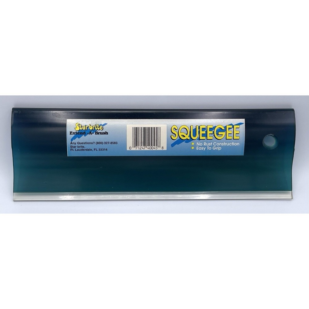 Star‎ Brite #40045 Extend-a-Brush Squeegee 10 Inch No Metal Blue New NWT